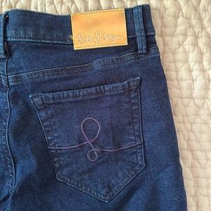 NWT Lily Pulitzer South Ocean High Rise Flare Cosmic Wash jeans